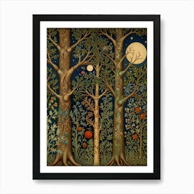 William Morris Twilight In The Woods Art Print