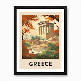 Vintage Travel Poster Greece 5 Art Print