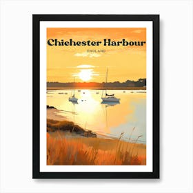 Chichester Harbour England Tranquil Nature Modern Travel Art Art Print