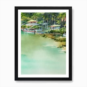 Langkawi Malaysia Watercolour Tropical Destination Art Print