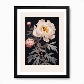 Flower Illustration Peony 3 Poster Art Print