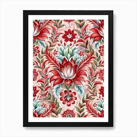 Russian Floral Pattern Art Print