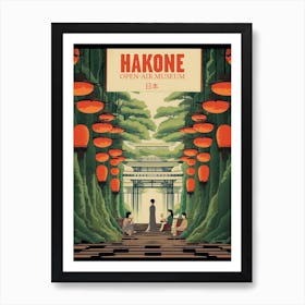 Hakone Open Air Museum, Japan Vintage Travel Art 1 Poster Art Print