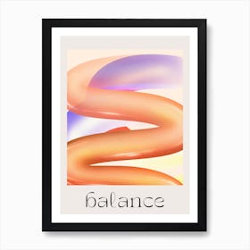 Balance Retro 3d Art Print