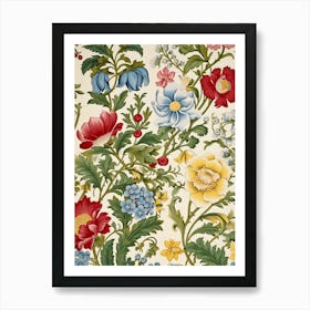 Floral Pattern 48 Art Print