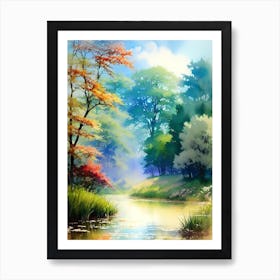 River In The Forest 6 Art Print