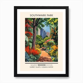 Southwark Park London Parks Garden 6 Art Print