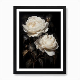 White Roses 4 Art Print