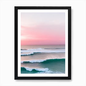 Blueys Beach, Australia Pink Photography 2 Art Print