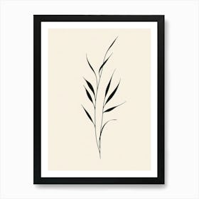 Leaf Of Grass Art Print