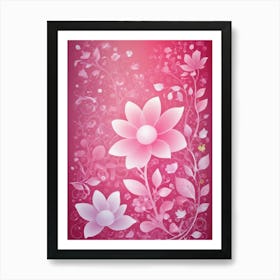 Pink Flowers 5 Art Print