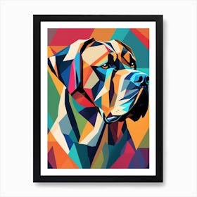 Abstract Dog Painting Art Print