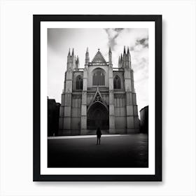 Burgos, Spain, Black And White Analogue Photography 2 Art Print