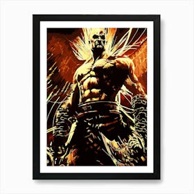 god of war 2 Art Print