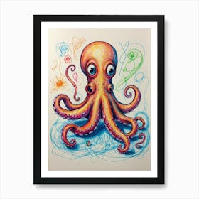 Octopus 5 Art Print