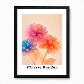 Dreamy Inflatable Flowers Poster Dahlia 1 Art Print