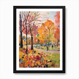 Autumn Gardens Painting Royal Botanic Garden Edinburgh 1 Art Print