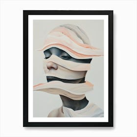 Abstract Painting portrait Art Print