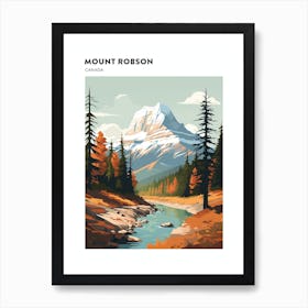 Mount Robson Provincial Park Canada Hiking Trail Landscape Poster Art Print