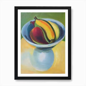 Banana Bowl Of fruit Art Print