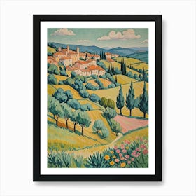 Tuscany Hills Art Print