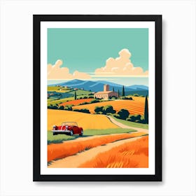 A Hammer In The Tuscany Italy Illustration 3 Art Print