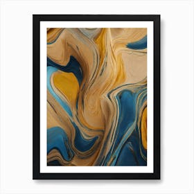 Abstract Water Rush Image Art Print