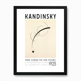 Free Curve To The Point Kandinsky Art Print