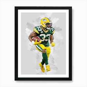 Aaron Jones Green Bay Packers Art Print