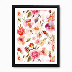 Midsummer Roses Art Print