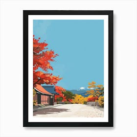 Koyasan Japan 1 Colourful Illustration Art Print