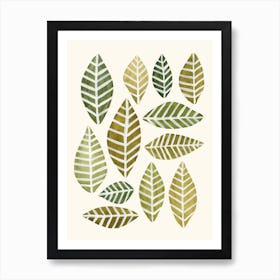 Leaves Arrangement Art Print