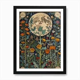 William Morris Moon In The Garden Art Print