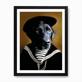 Loyal Lab Jip Pet Portraits Art Print