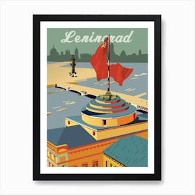 Leningrad, Vintage USSR Poster Art Print