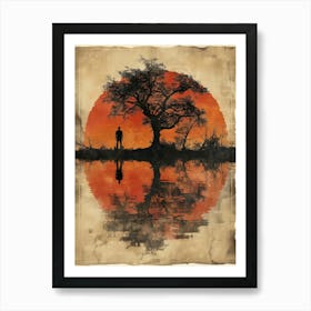 Savannah Sunset Art Print