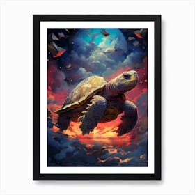 Turtle In The Sky 3 Art Print