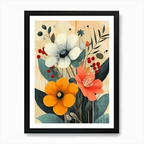 Flowers In A Vase 128 Art Print