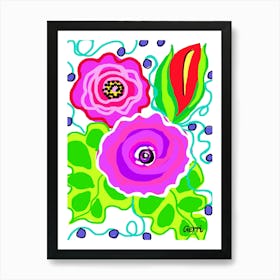 Vibrant Flowers Art Print