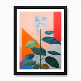 Impatiens 1 Hilma Af Klint Inspired Pastel Flower Painting Art Print