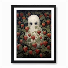 Ghost In The Strawberry Field 4 Art Print