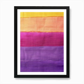 Striped Sari Art Print