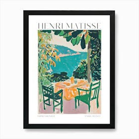 Matisse Art Print Coastal Dining Scene Impressionism Vintage French Poster Modern Reproduction Wall Art Print Poster Framed Art Gift Art Print