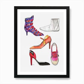 Shoes While Thinking Of Andy Art Print