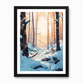 Winter Shrew Illustration Art Print