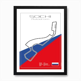 Racetrack Sochi Art Print