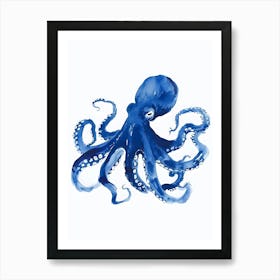 Blue Octopus Art Print