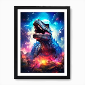 Dinosaurs In The Sky Art Print