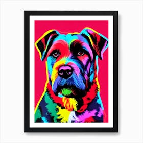Black Russian Terrier Andy Warhol Style Dog Art Print