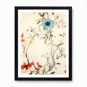 Chinese Flowers 2 Art Print